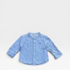 CHATEAU DE SABLE Blue & White Shirt - 12 months