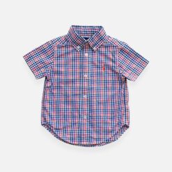 RALPH LAUREN Pink & White Shirt - 18 months