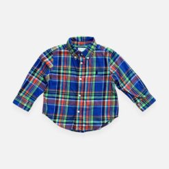 RALPH LAUREN Blue & Pink Shirt - 2 years