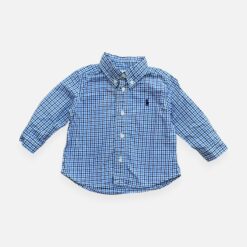 RALPH LAUREN Blue Shirt - 9 months