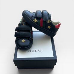 GUCCI Black & Gold Shoes - EU21