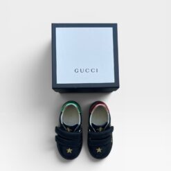 GUCCI Black & Gold Shoes - EU21