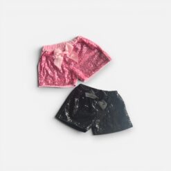 WENCHOICE Pink & Black Shorts & Pack Of 2 - 4 years