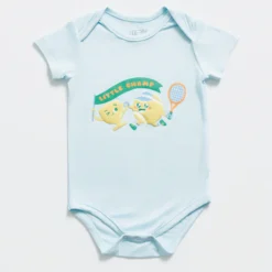 NOT TOO BIG Green, Blue & Off-white Bodysuit & Pack Of 3 - 3 months/6 months
