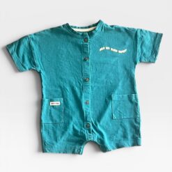 NEXT Green, Blue & Beige Romper & Pack Of 3 - 3 months/6 months