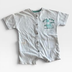 NEXT Green, Blue & Beige Romper & Pack Of 3 - 3 months/6 months