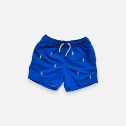 RALPH LAUREN Blue Swim Trunks - 4 years