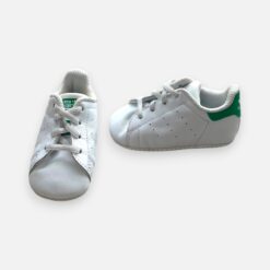 ADIDAS White & Green Shoes - EU18