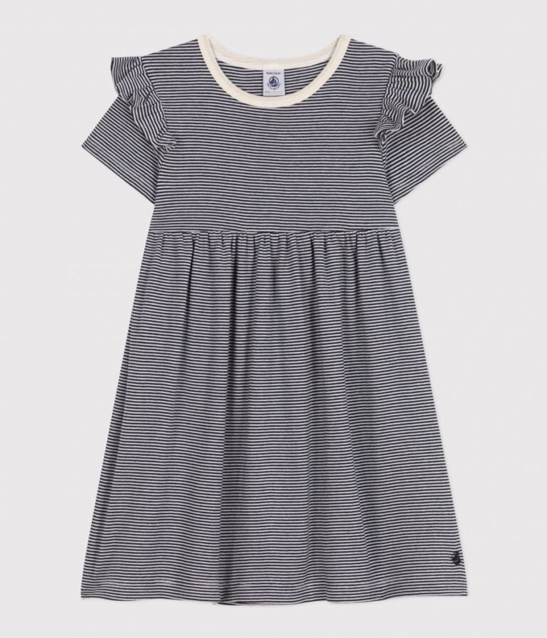 PETIT BATEAU Blue Dress - 8 years
