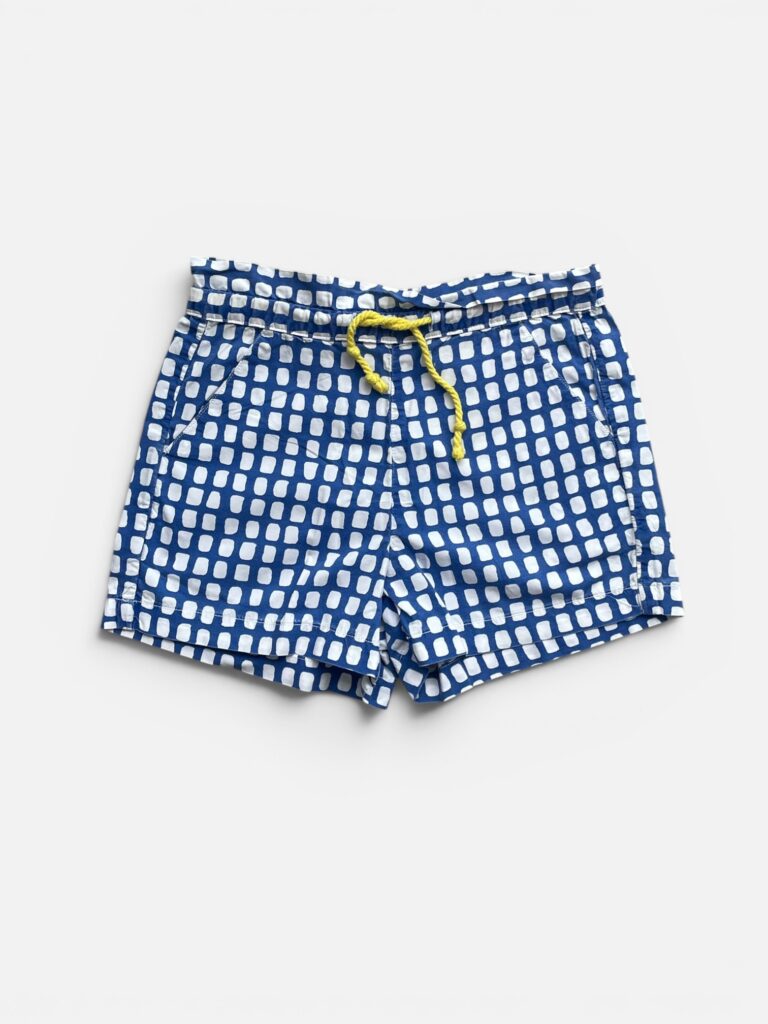 MONOPRIX,CASA CUBISTA Blue & White Shorts - 5 years/6 years