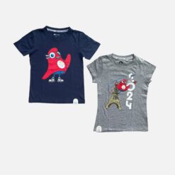 PARIS 2024 Navy & Grey Tshirt & Pack Of 2 - 4 years/5 years/6 years
