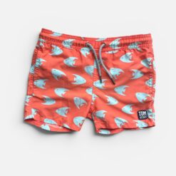 TOM & TEDDY Orange Swim Trunks - 5 years/6 years