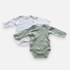 ZARA Green & White Bodysuit & Pack Of 2 - 3 months/6 months