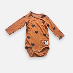 MINI RODINI Brown Bodysuit - 4 months/6 months/9 months