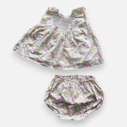 BONPOINT Liberty Dress & Bloomer - 3 months