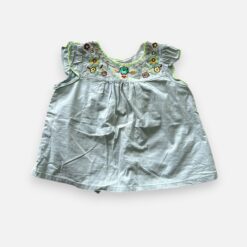 BONPOINT Green Blouse - 6 months