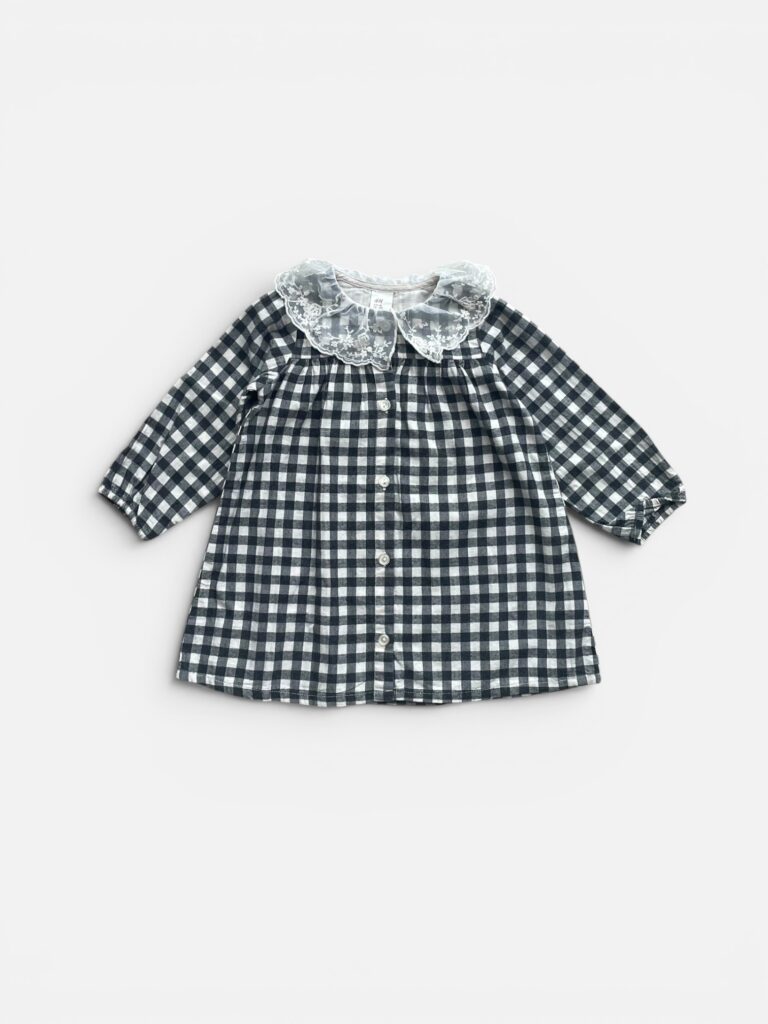 H&M Black & Off-white Dress - 9 months/12 months