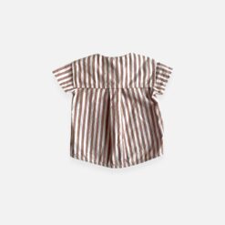 LOIR PARIS Brown & Off-white Shirt - 12 months