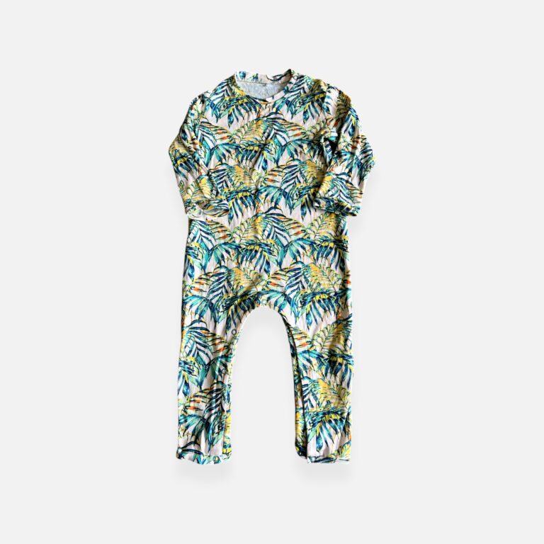 HUNTER + BOO White & Green Pyjamas - 2 years/3 years