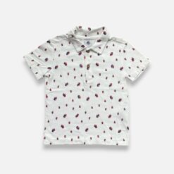 PETIT BATEAU White & Red Polo - 6 years