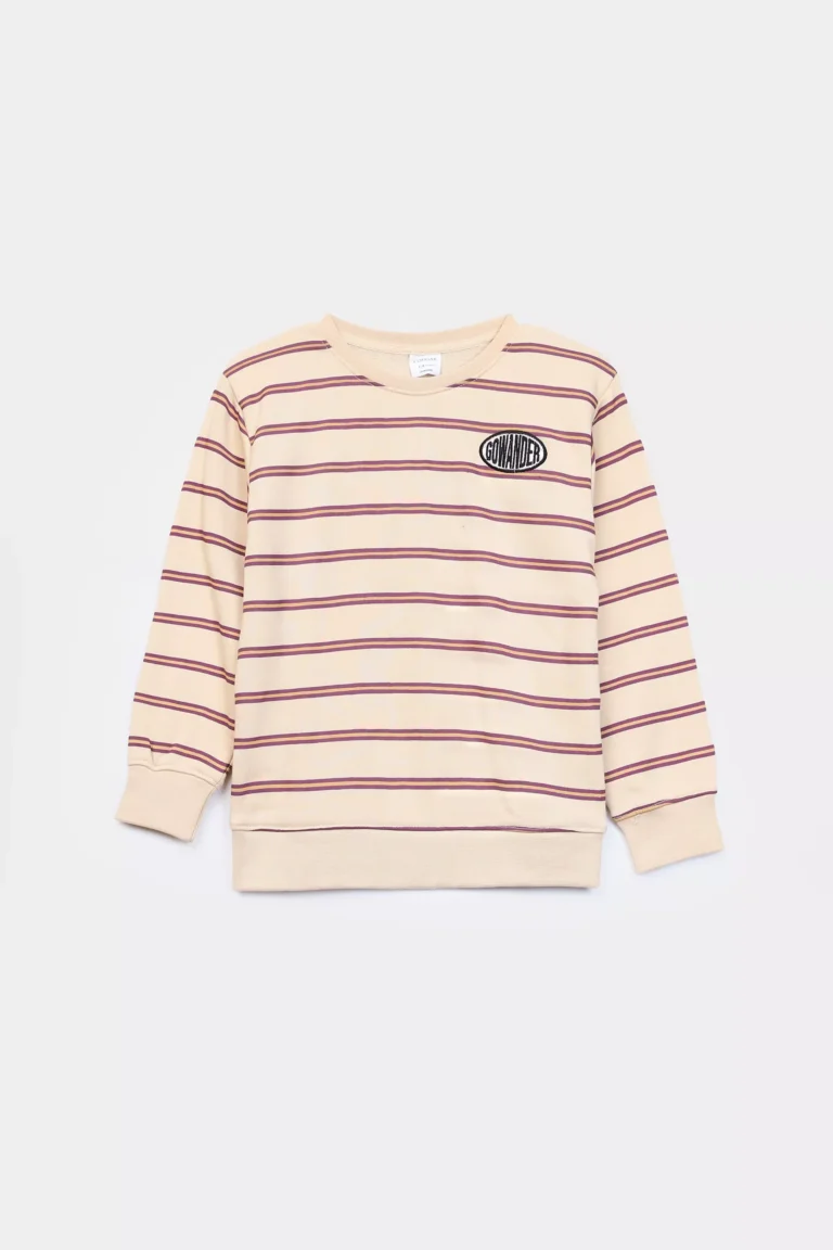 ZARA Beige & Red Sweatshirt - 8 years/9 years