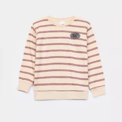 ZARA Beige & Red Sweatshirt - 8 years/9 years