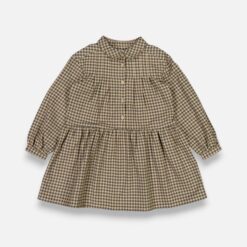 WHEAT Green & Brown Dress - 2 years