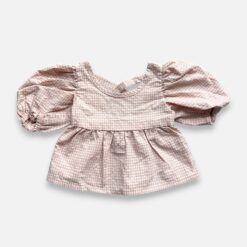 MIPOUNET Pink & White Blouse - 4 years