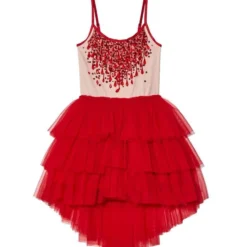 TUTU DU MONDE Red & Beige Dress - 5 years/6 years