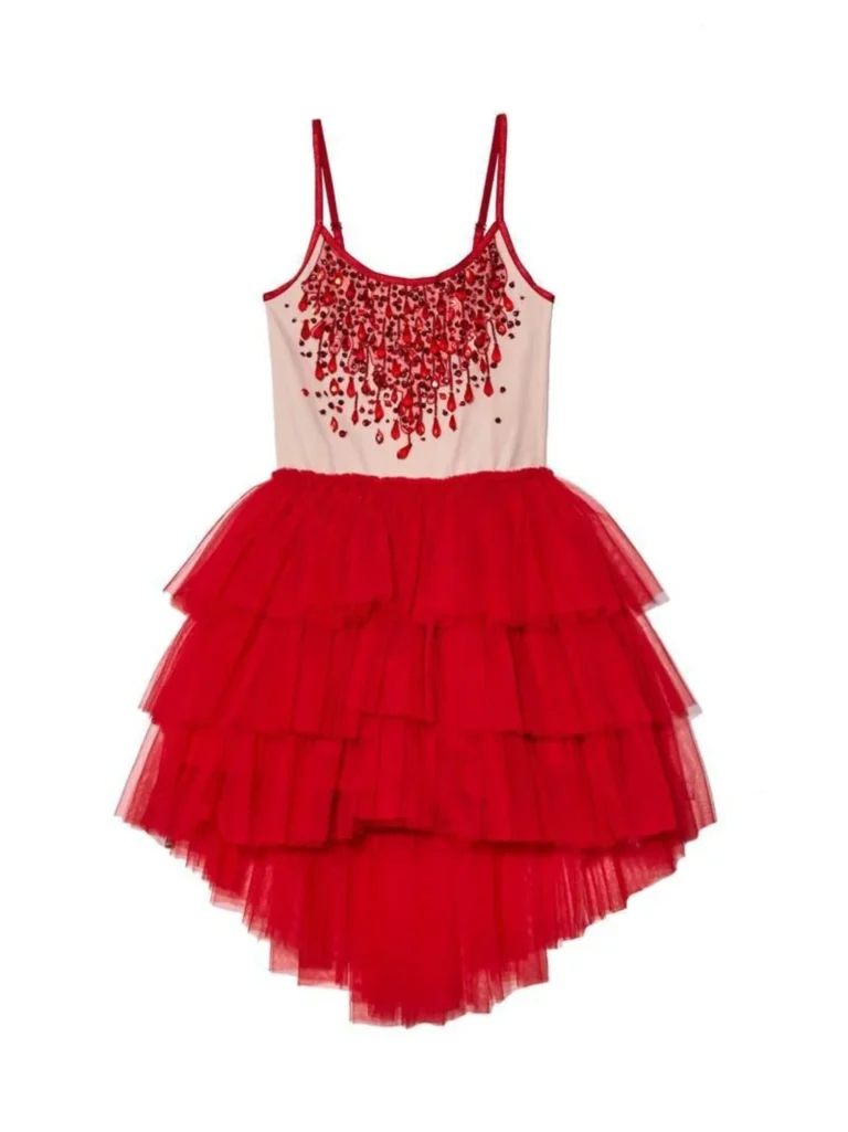 TUTU DU MONDE Red & Beige Dress - 5 years/6 years