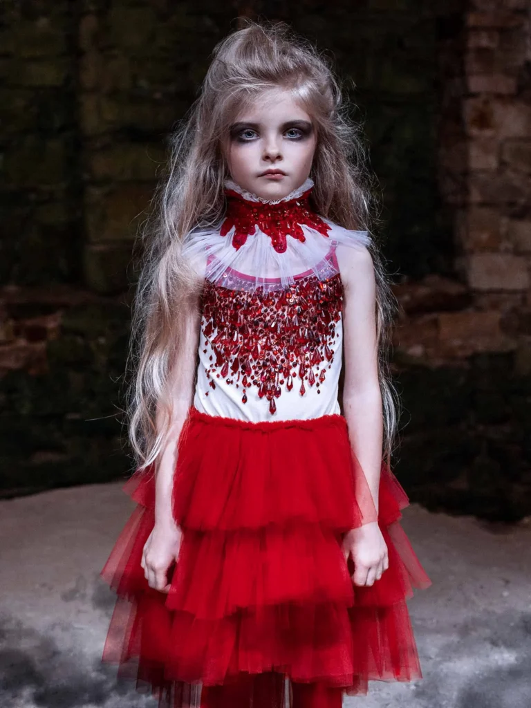 TUTU DU MONDE Red & Beige Dress - 5 years/6 years