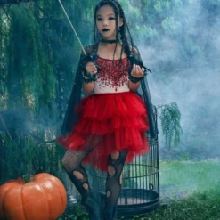 TUTU DU MONDE Red & Beige Dress - 5 years/6 years