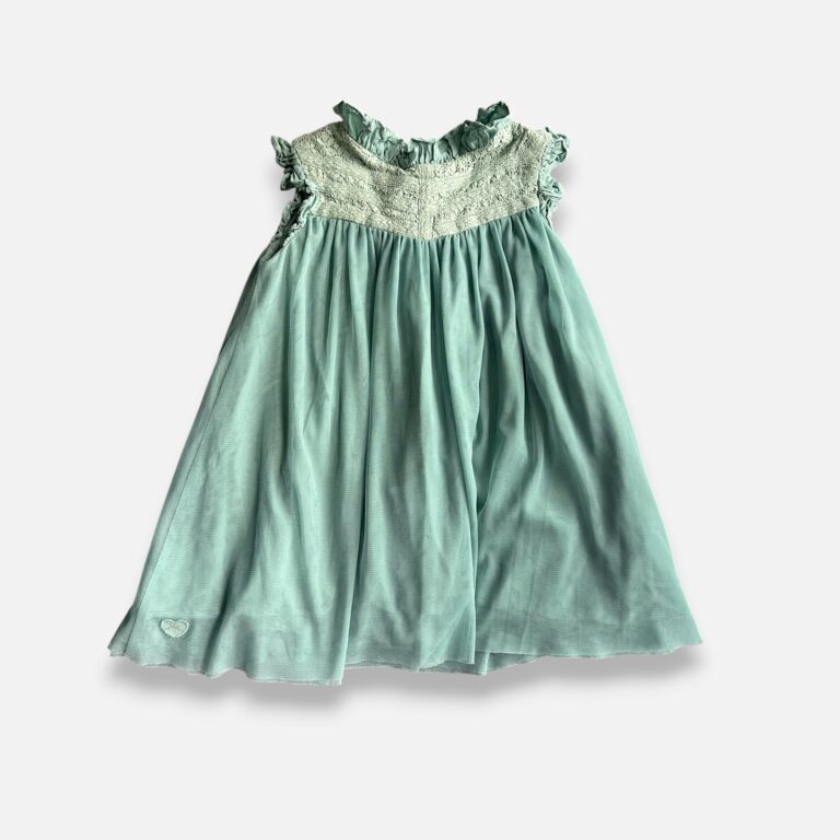 CHATEAU DE SABLE Green Dress - 2 years