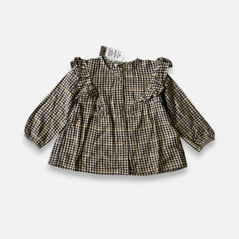 TAPE A L'OEIL Brown & Grey Blouse - 3 years