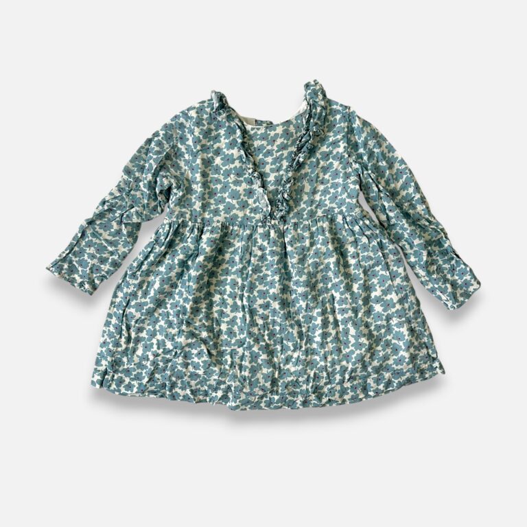 VIGNETTE Blue & White Dress - 12 months/18 months