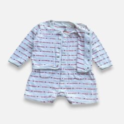 PETIT BATEAU White & Red Set - 12 months