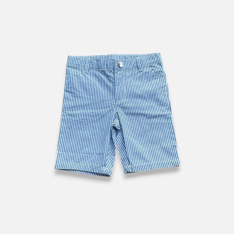 JACADI Blue & White Shorts - 2 years