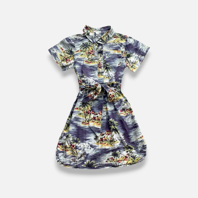 CREWCUTS Yellow, Blue & Green Dress - 7 years