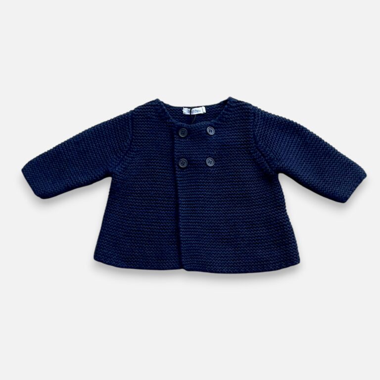 BOUTCHOU Blue Cardigan - 1 month