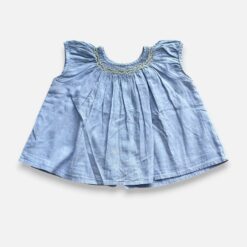 BONPOINT Blue Blouse - 12 months