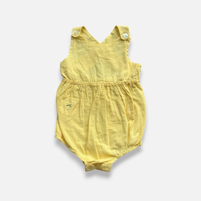 CHATEAU DE SABLE Yellow Romper - 6 months