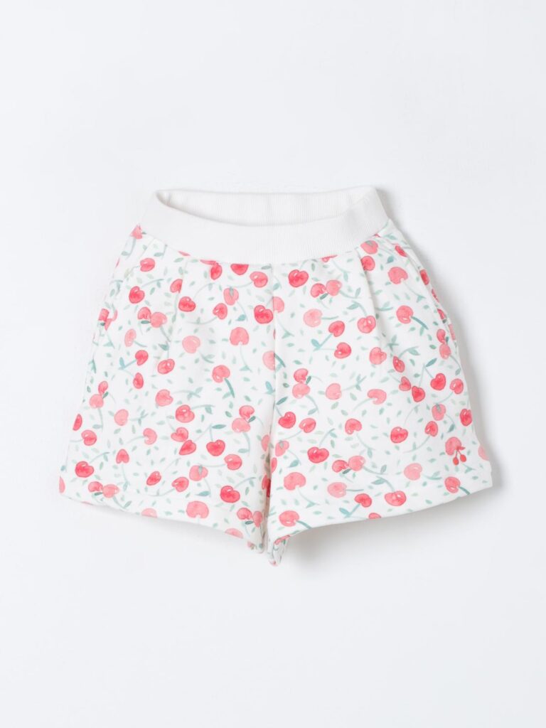 BONPOINT Off-white & Red Shorts - 6 years