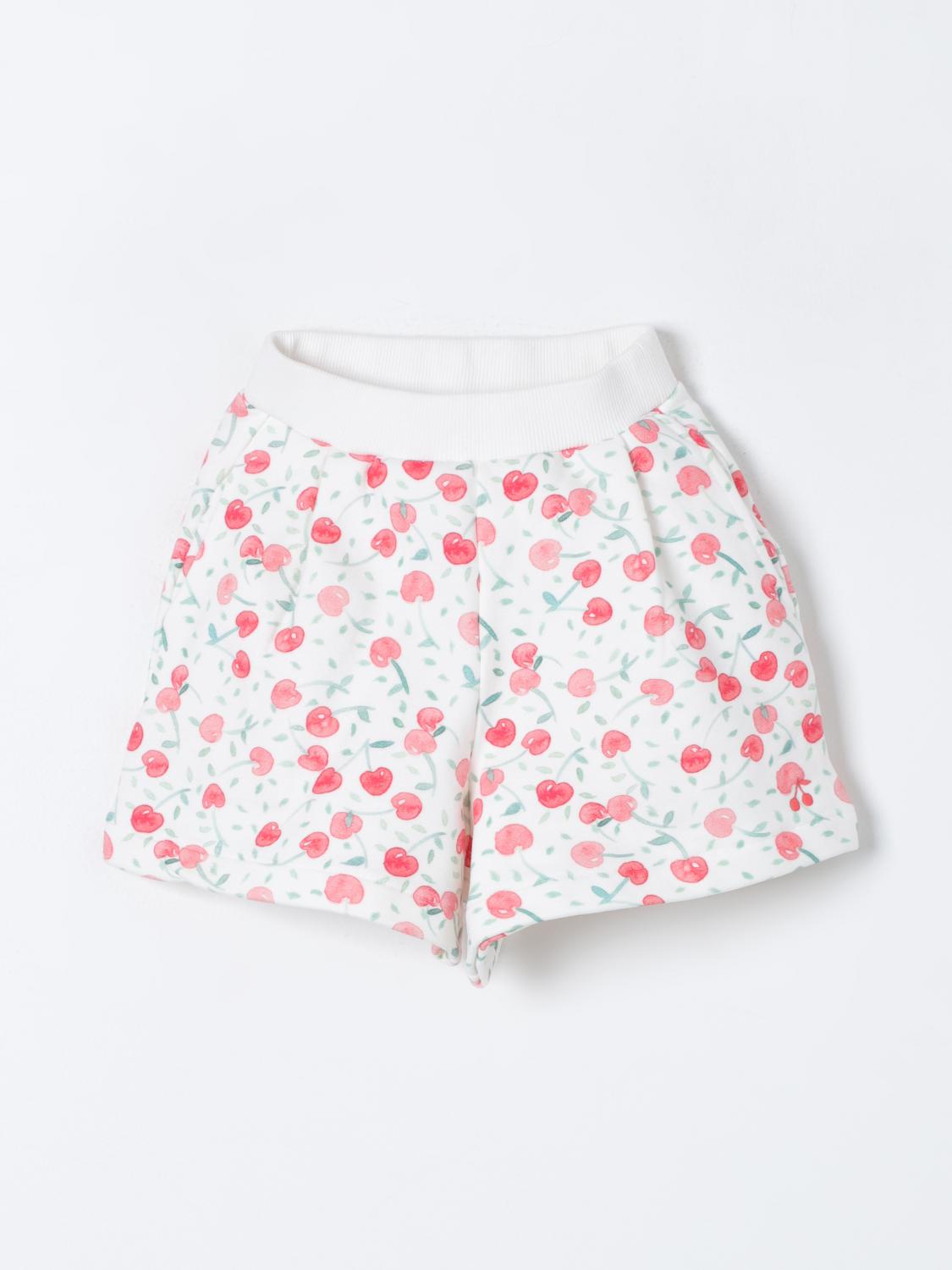 BONPOINT Off-white & Red Shorts - 6 years