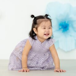 LE PETIT SOCIETY Purple Dress - 12 months