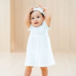 LE PETIT SOCIETY White Dress - 9 months/12 months