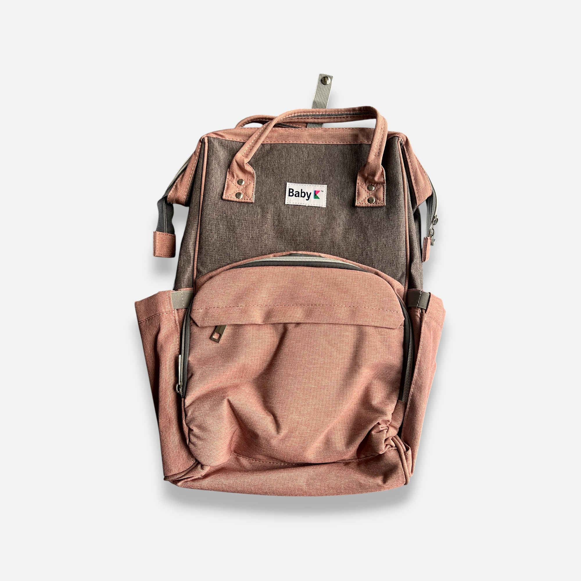 BABY K Pink & Grey Backpack - TU