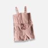GINGERSNAPS Pink & White Romper - 2 years