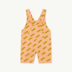 THE ANIMAL OBSERVATORY Pink & Yellow Overall - 6 months