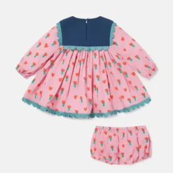 STELLA MCCARTNEY Pink & Green Dress & Bloomer - 6 months