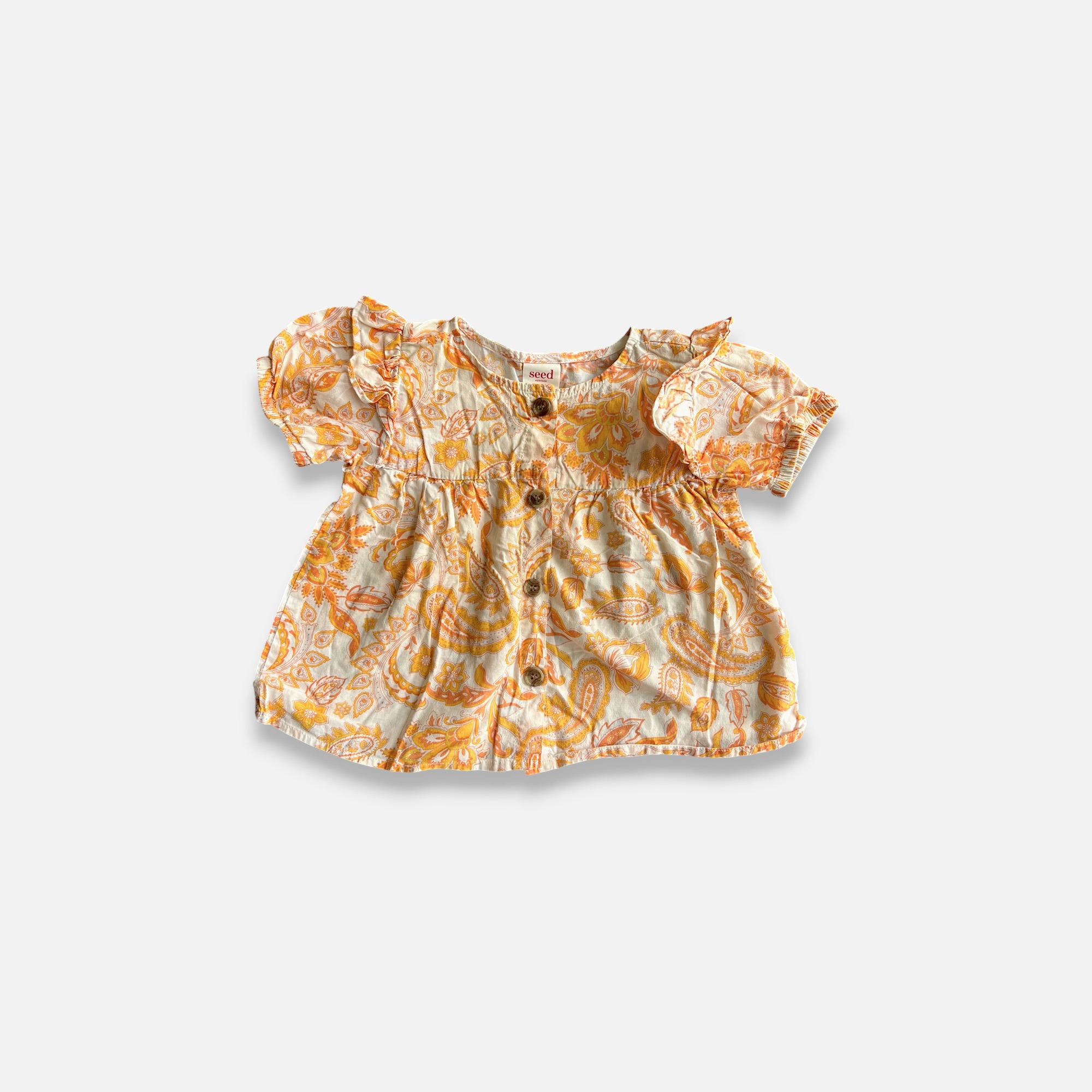 SEED Orange & White Set - 12 months/18 months